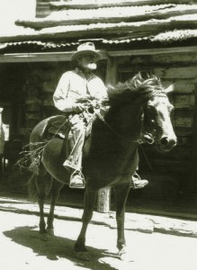 Harry Smith mounted on his horse.